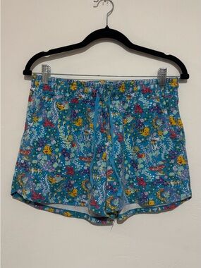 Vera Bradley X Disney Little Mermaid Sleep Shorts S Ariel's Friends Knit Ocean